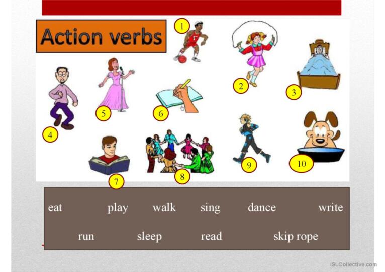 Action verbs