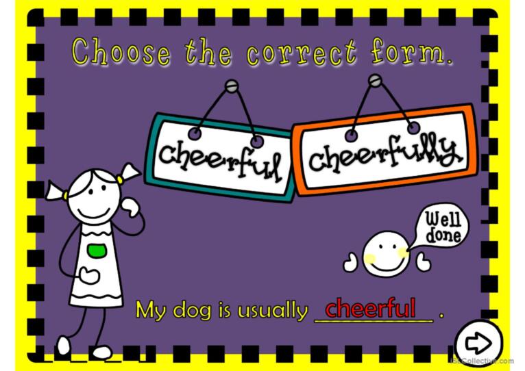 Adjectives and adverbs