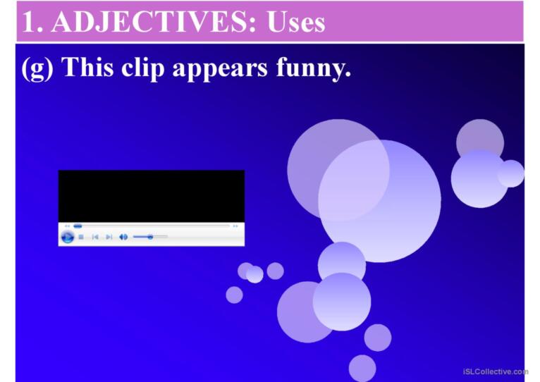 adjectives and adverbs