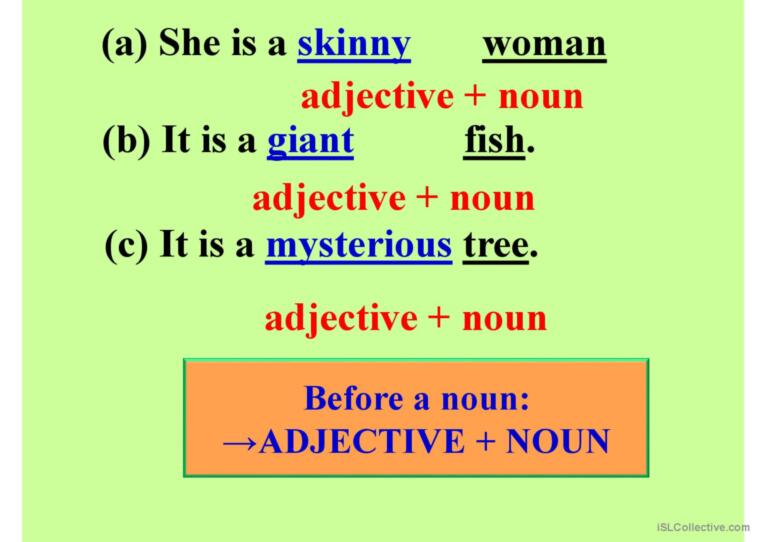 adjectives and adverbs