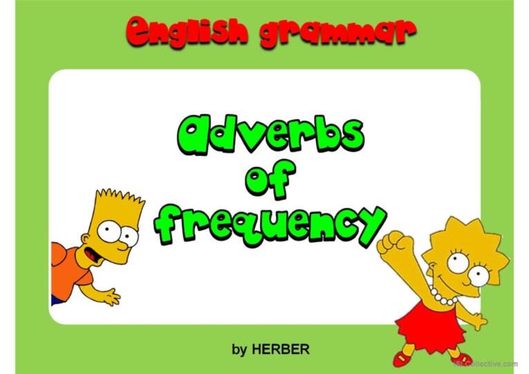 ADVERBS OF FREQUENCY PPT