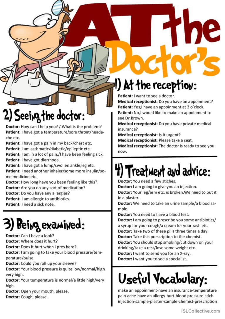 At The Doctor´s-Useful Expressions/Roleplay