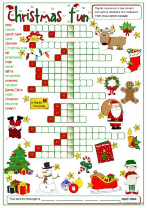 Christmas fun - crossword