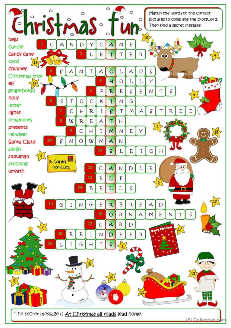 Christmas fun - crossword