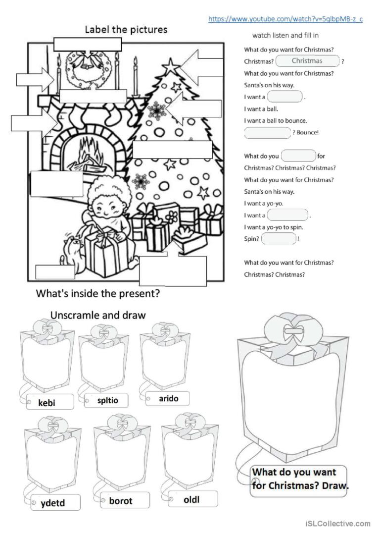 Christmas Pack: ESL listening, reading and speaking exercises