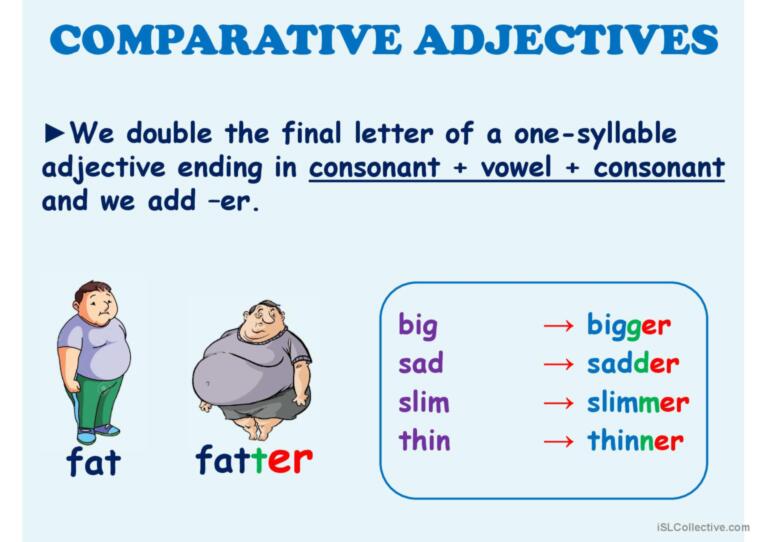 Comparative Adjectives Presentation