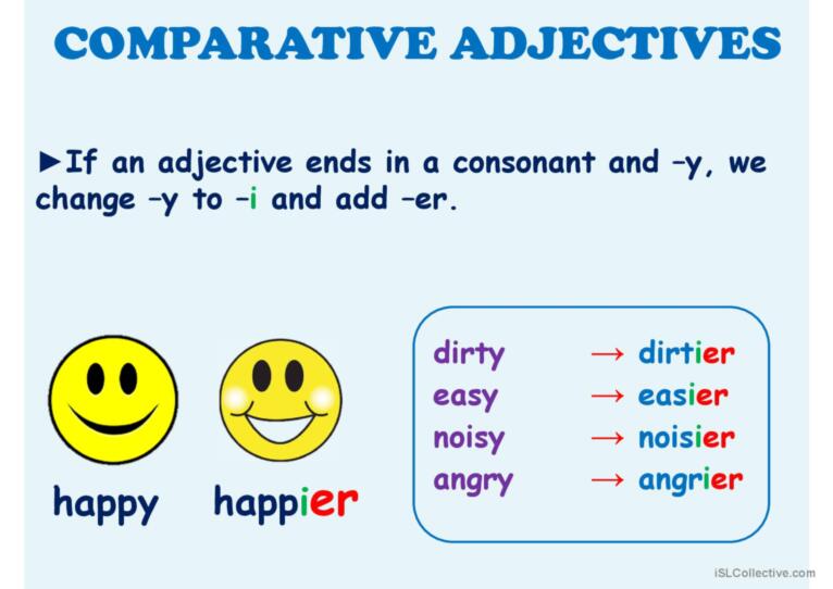 Comparative Adjectives Presentation