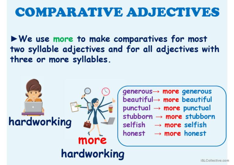 Comparative Adjectives Presentation