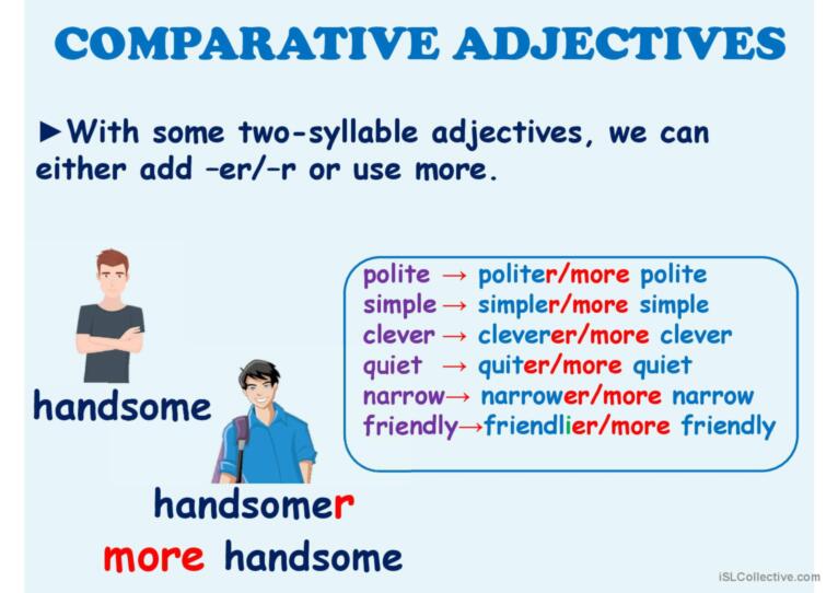 Comparative Adjectives Presentation