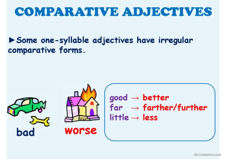 Comparative Adjectives Presentation