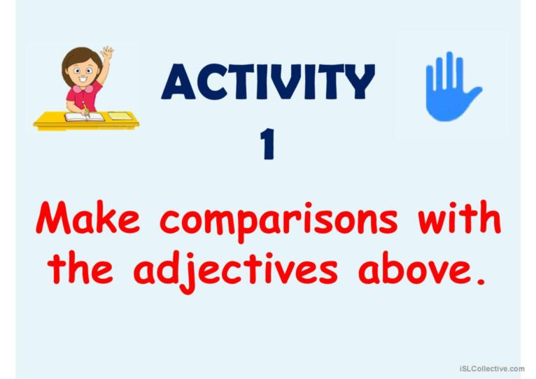 Comparative Adjectives Presentation