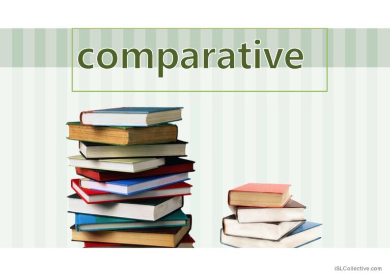 Comparative and superlative