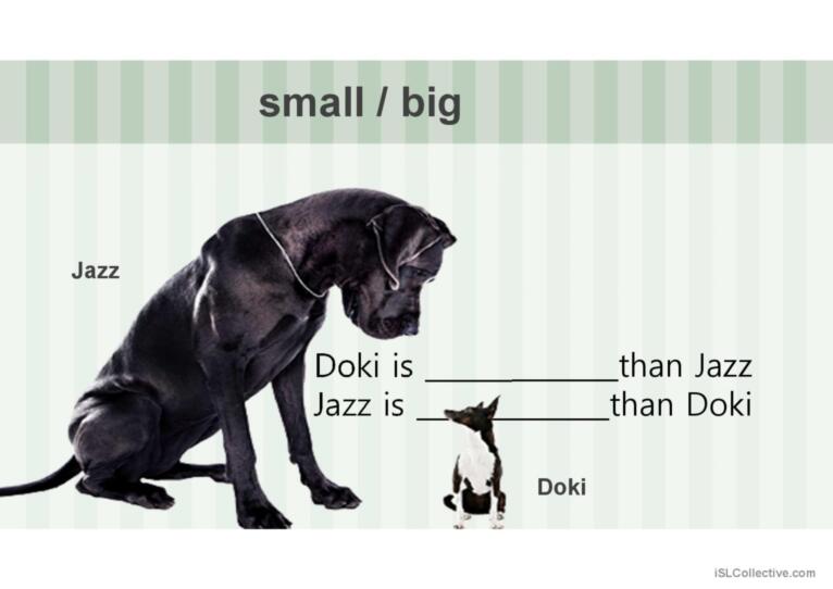 Comparative and superlative