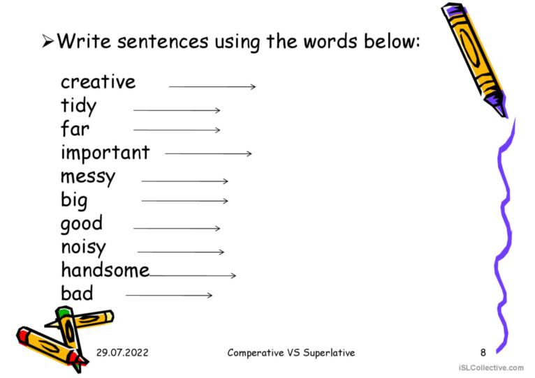 Comparative and Superlative Adjectives