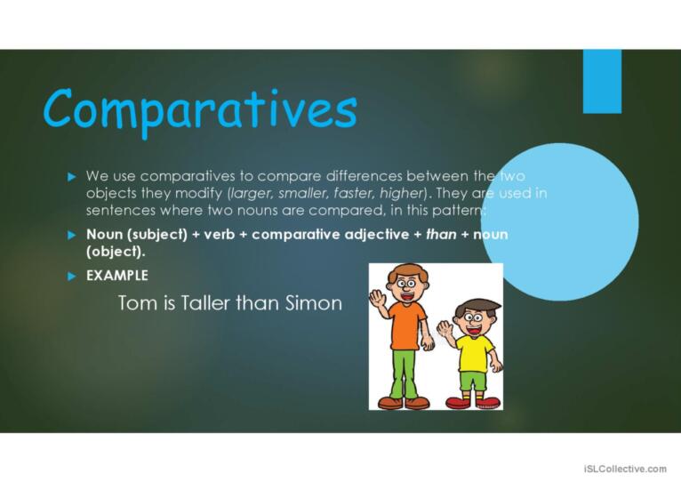 Comparatives and Superlatives