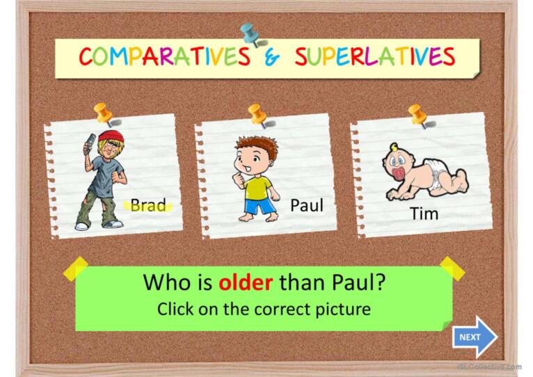 COMPARATIVES AND SUPERLATIVES II