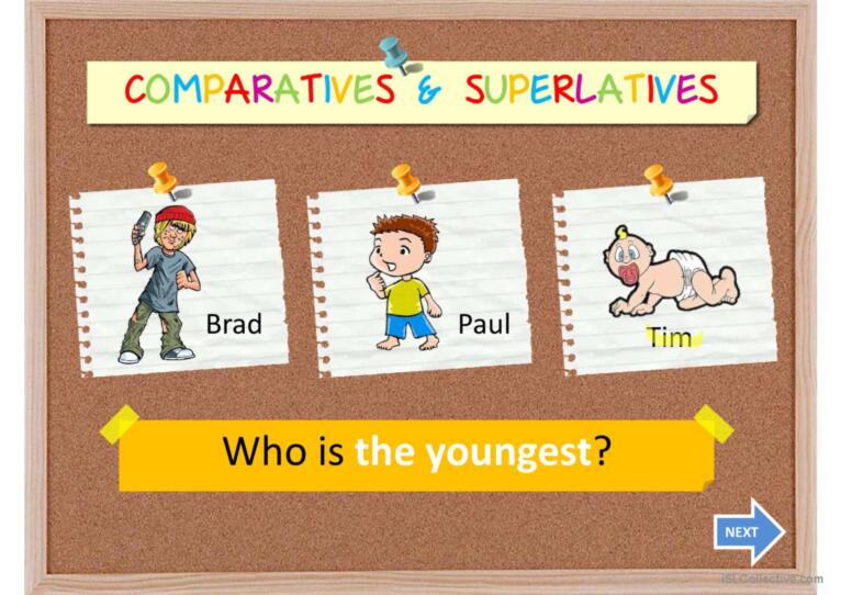 COMPARATIVES AND SUPERLATIVES II