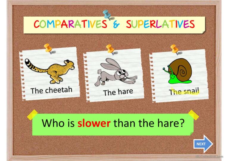 COMPARATIVES AND SUPERLATIVES II