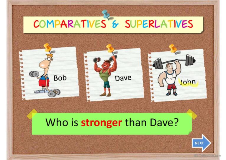 COMPARATIVES AND SUPERLATIVES II