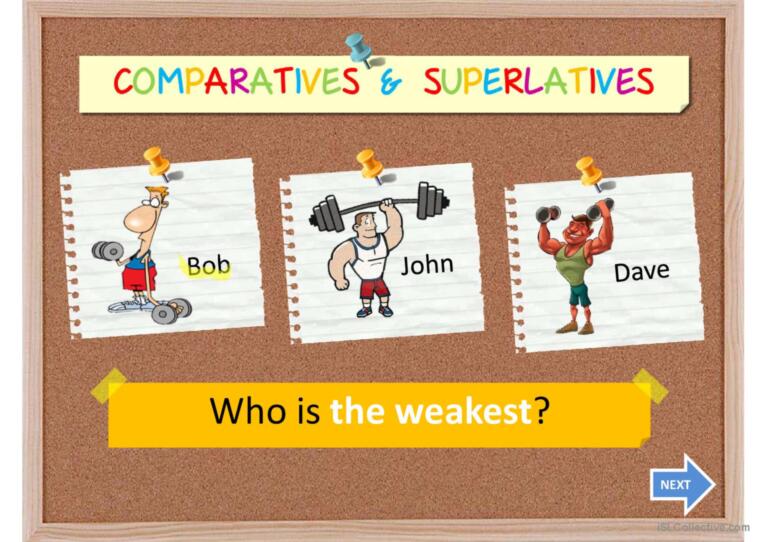 COMPARATIVES AND SUPERLATIVES II