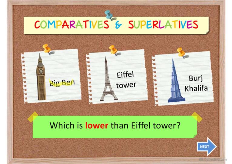 COMPARATIVES AND SUPERLATIVES II