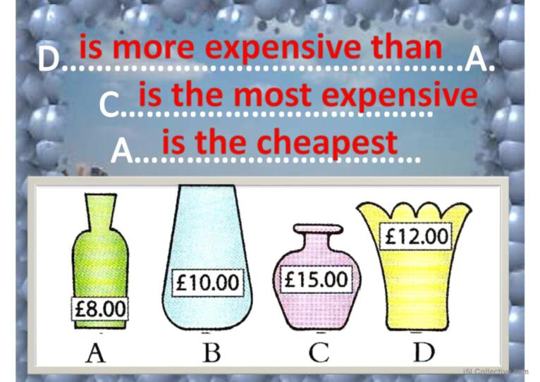 COMPARATIVES & SUPERLATIVES