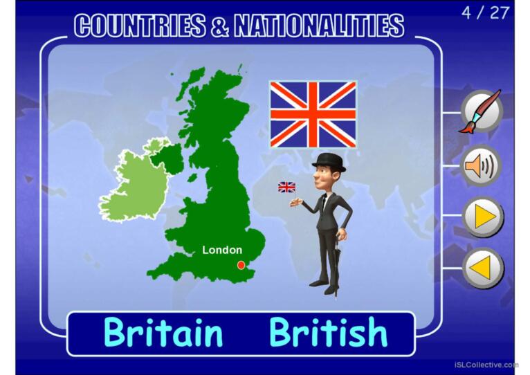 COUNTRIES AND NATIONALITIES