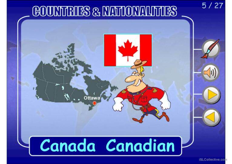 COUNTRIES AND NATIONALITIES