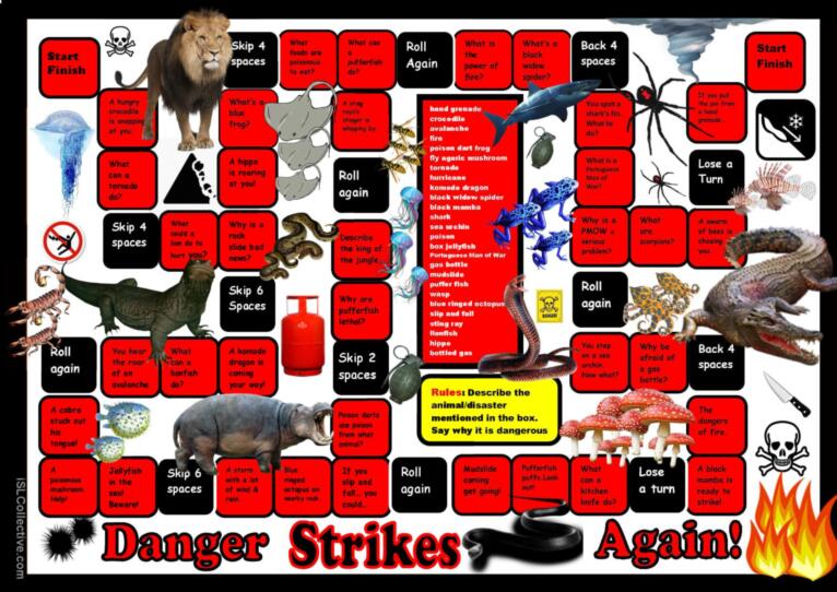 Dangerous Animals Boardgame + Role Play