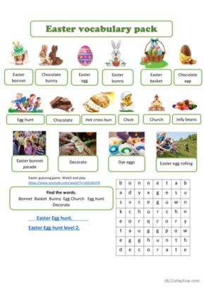 Easter vocabulary pack 