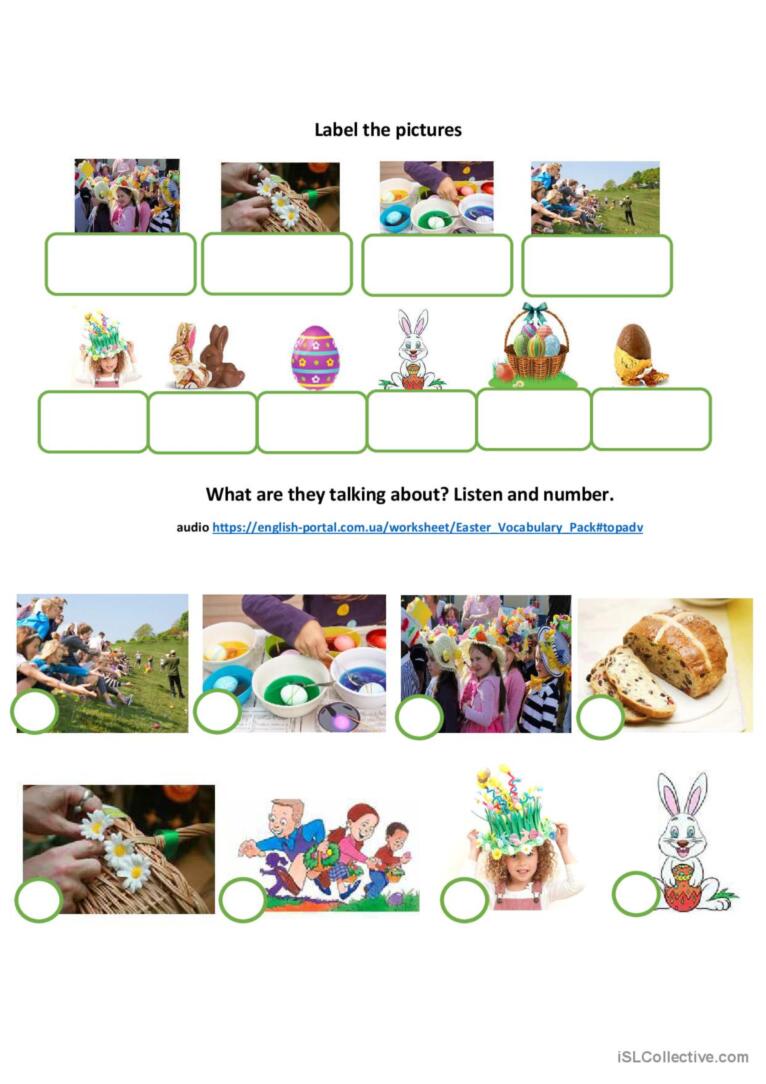 Easter vocabulary pack 