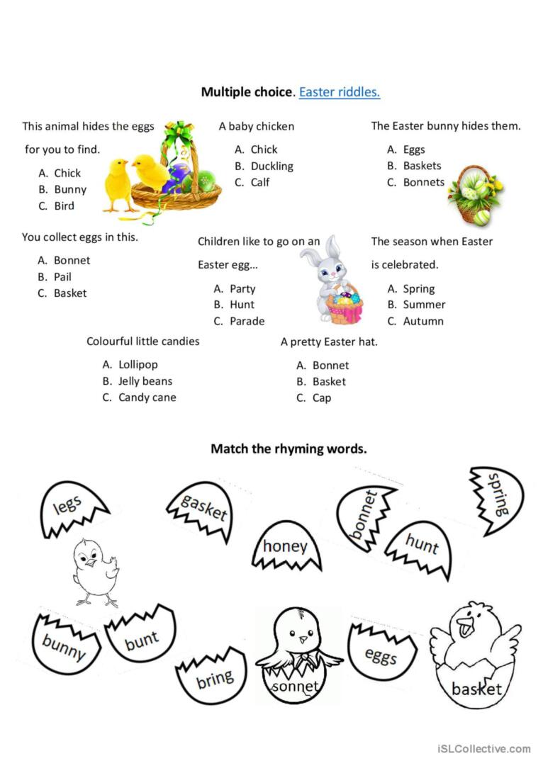 Easter vocabulary pack 