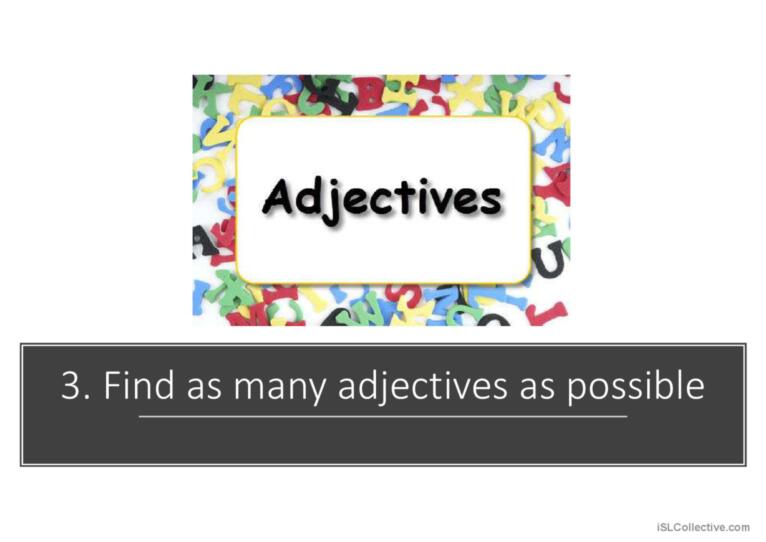 Game to revise comparatives and superlatives