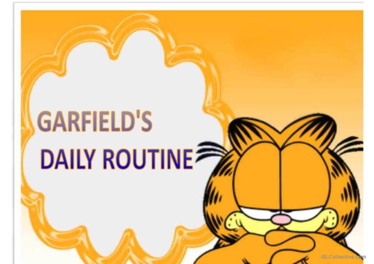 garfield´s daily routine