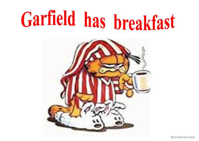 garfield´s daily routine