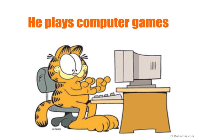 garfield´s daily routine