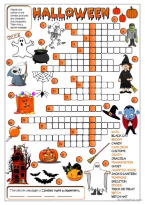 Halloween - crossword