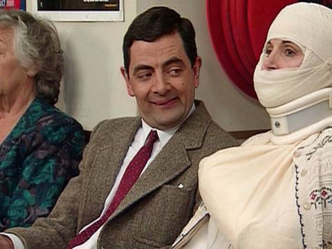 Mr. Bean - No Patience To Wait In Line - Tries Some Dirty Tricks