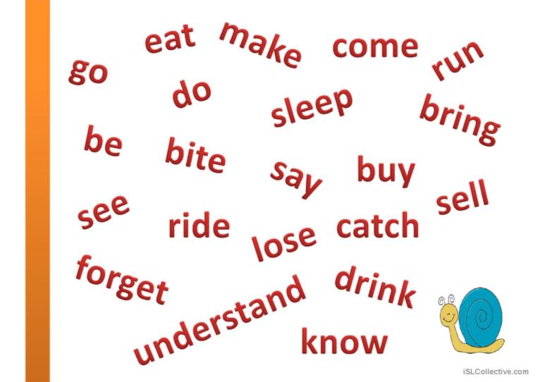 Irregular Verbs for Beginners