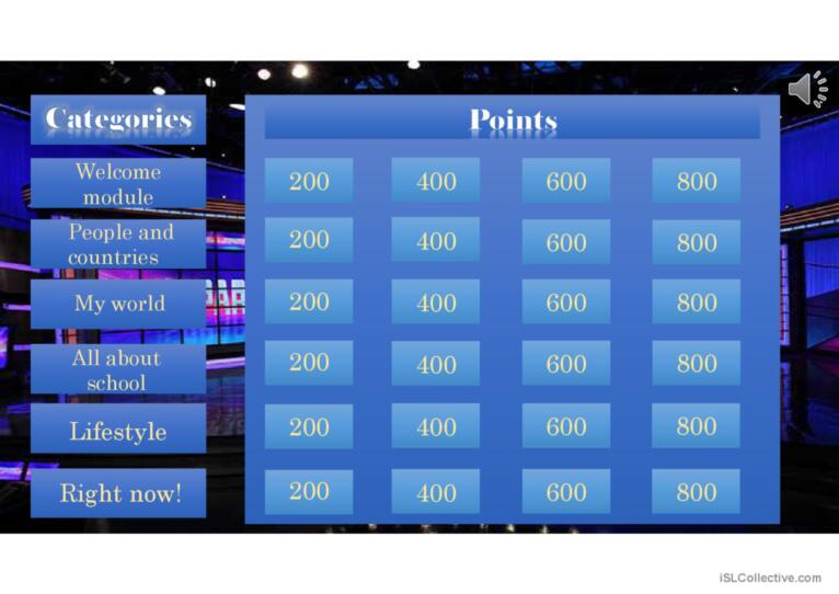 Jeopardy Knowledge Game