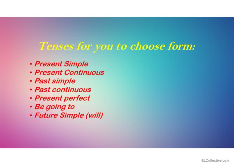 Mixed Tenses Review