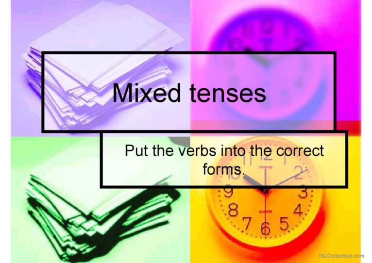 Mixed Tenses Practice