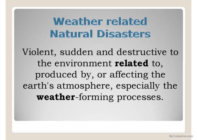 Natural Disasters I