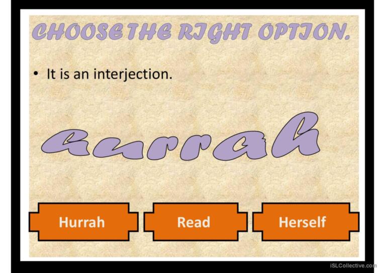 Parts of speech