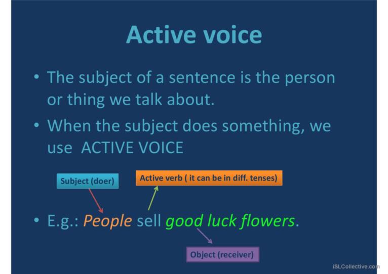 Passive voice