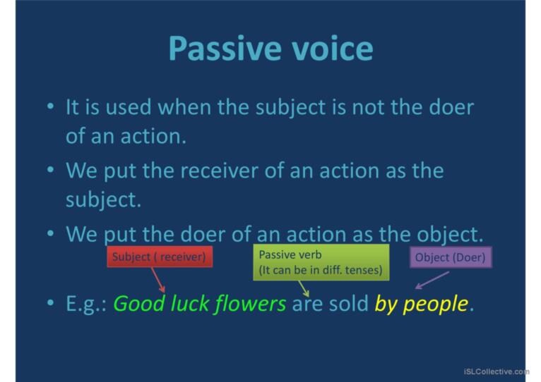 Passive voice