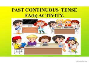 Past continuous  tense 