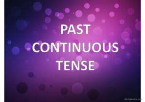 past continuous