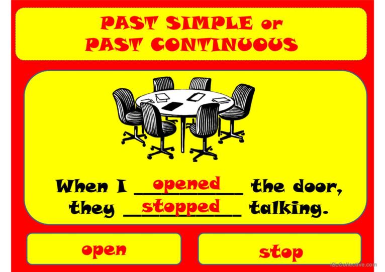 Past simple & past continuous