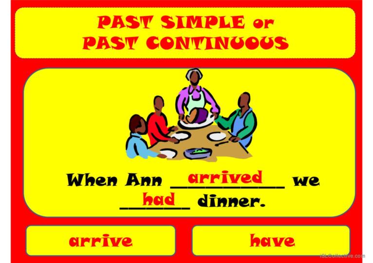 Past simple & past continuous